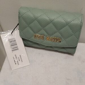 Steve Madden Mint Quilted Wallet